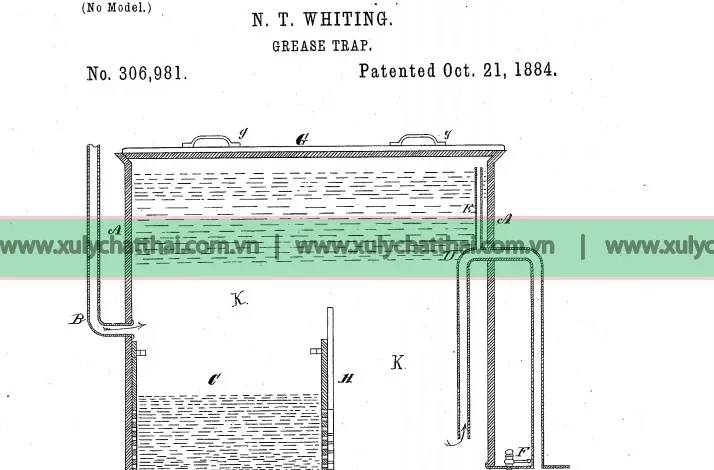 Bản vẽ thiết kế ban đầu của Grease Trap