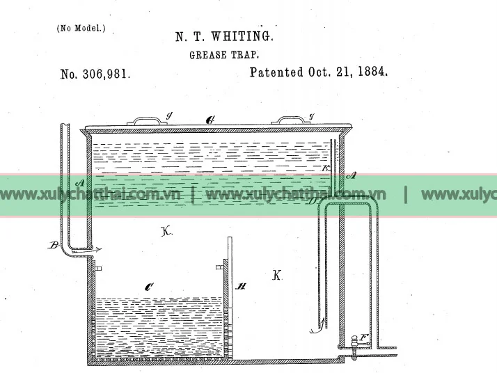 Bản vẽ thiết kế ban đầu của Grease Trap